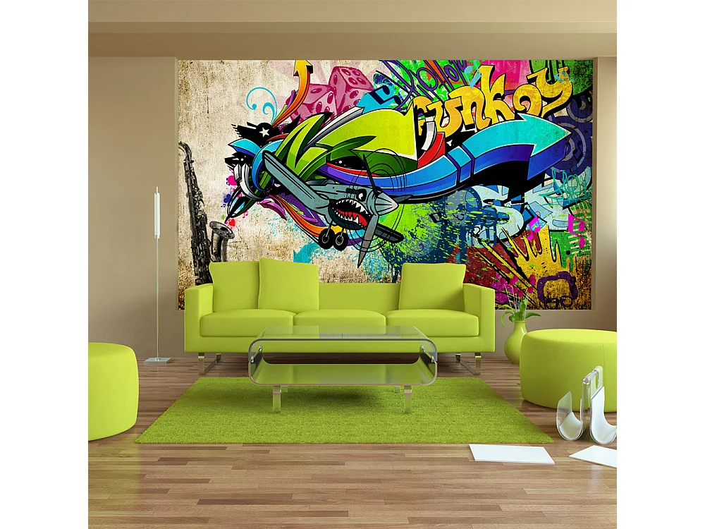 Fotomurale adesivo - Funky - graffiti - 245x175
