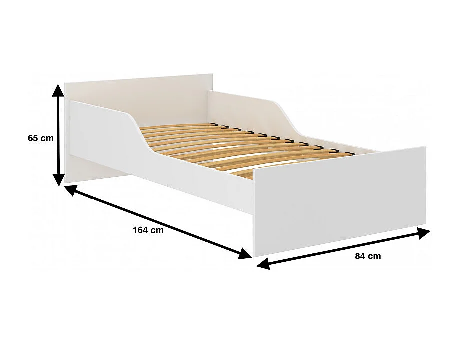 Lit enfant Pufi 80 x 160 Mini Zoo Livré avec sommiers