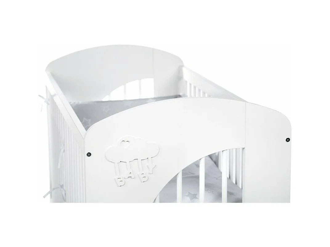 Lit Bébé Nuage 60x120 Blanc