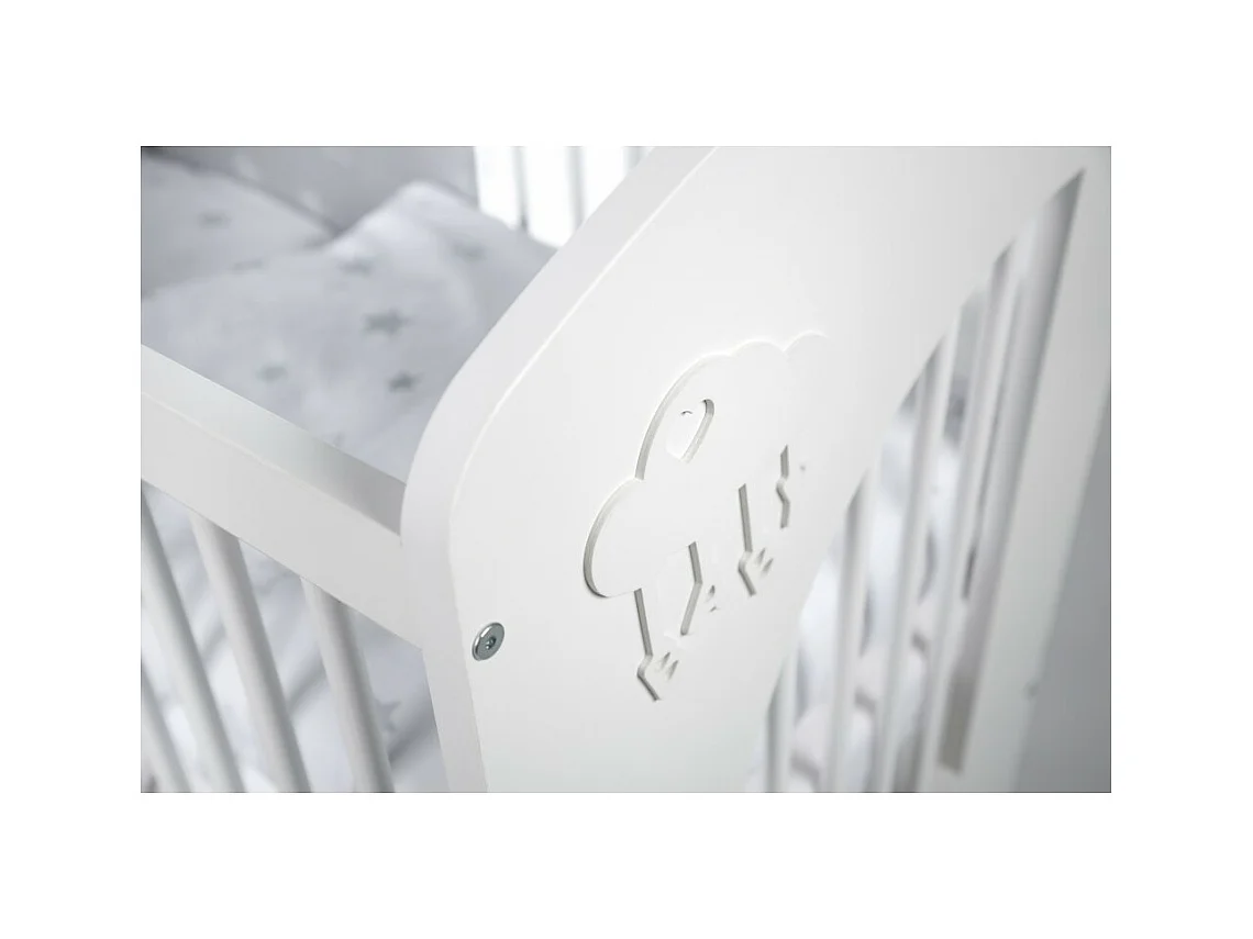 Lit Bébé Nuage 60x120 Blanc