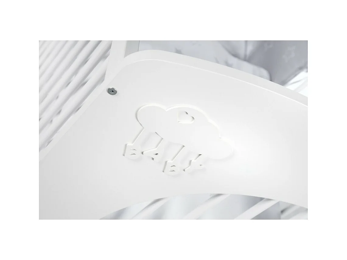 Lit Bébé Nuage 60x120 Blanc