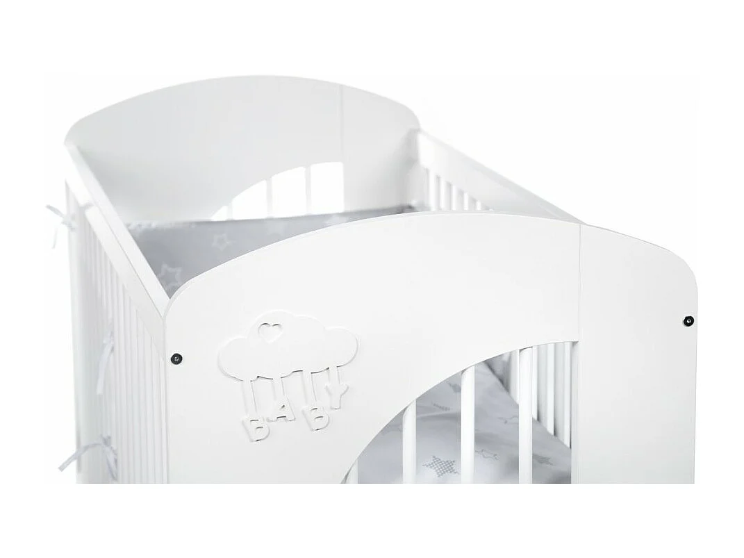Lit Bébé Nuage 60x120 Blanc