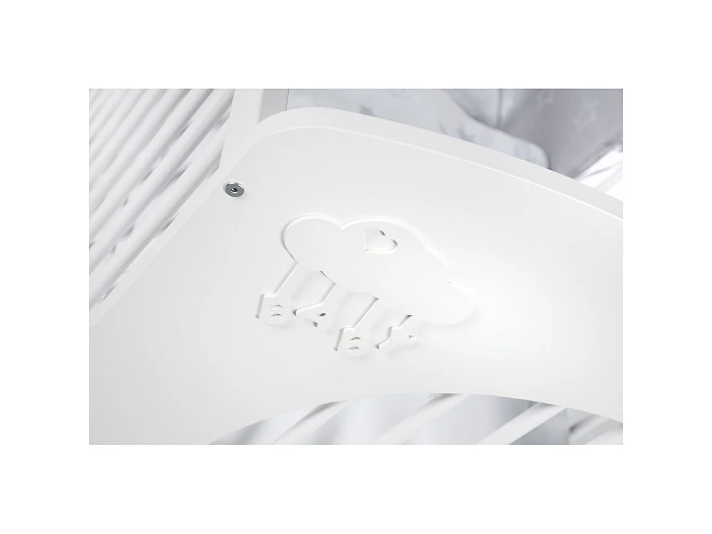 Lit Bébé Nuage 60x120 Blanc