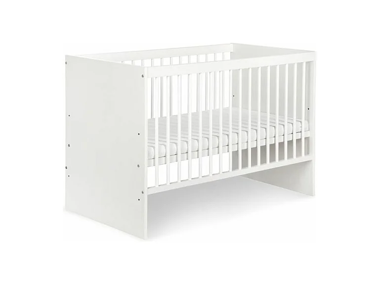 Lit Bébé Carolina 1 60x120 Blanc