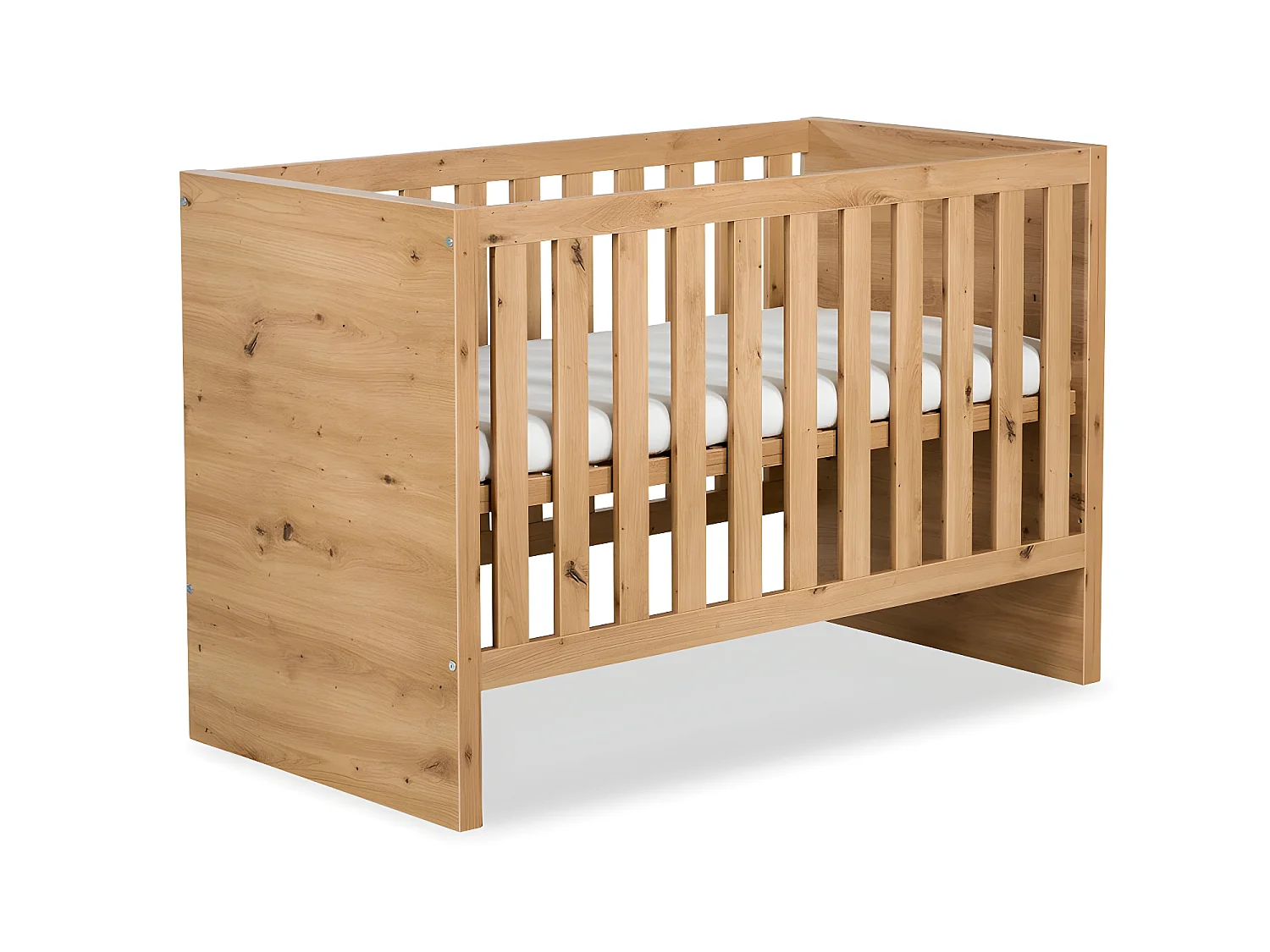 Lit Bébé Camelia Chêne 60x120 Pin