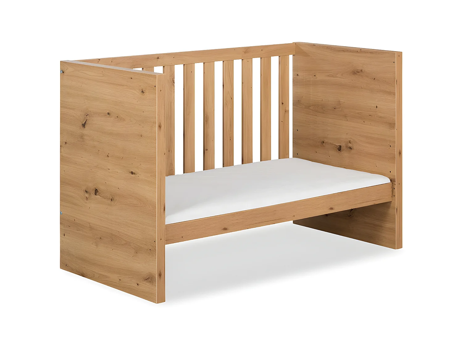 Lit Bébé Camelia Chêne 60x120 Pin