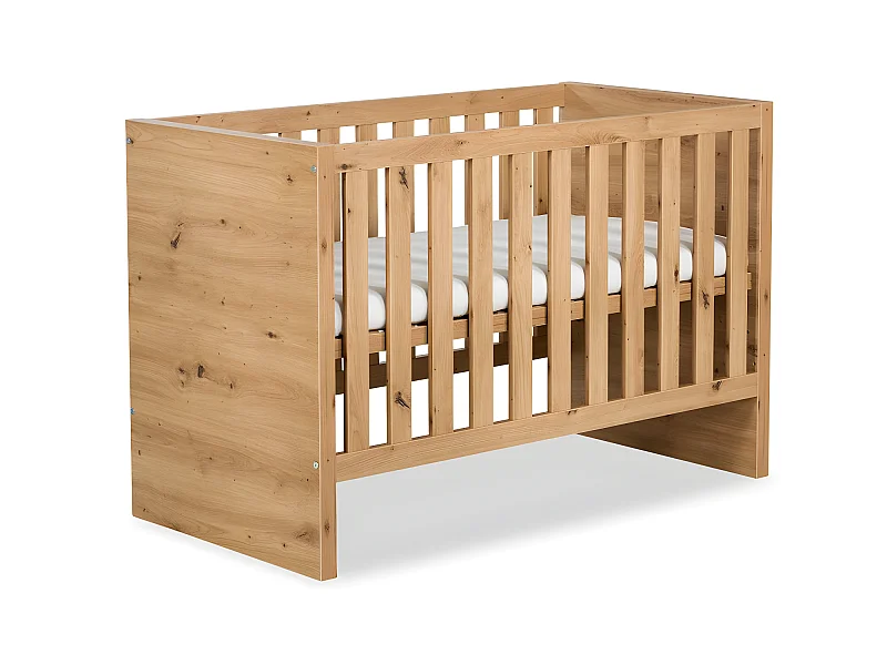 Lit Bébé Camelia Chêne 60x120 Pin