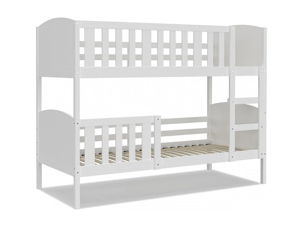 Lit Superposé Tom 90x190 Blanc - blanc