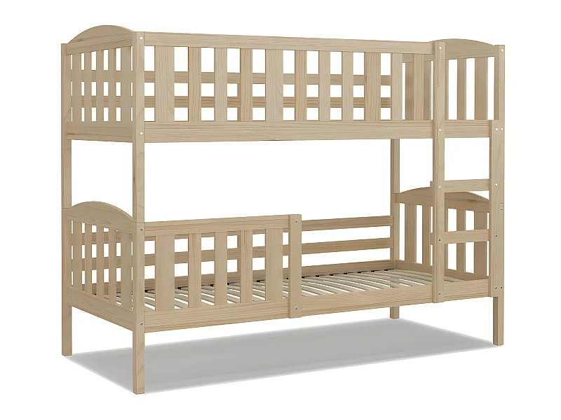 Lit Superposé Leo 90x190 Pin Livré avec sommiers