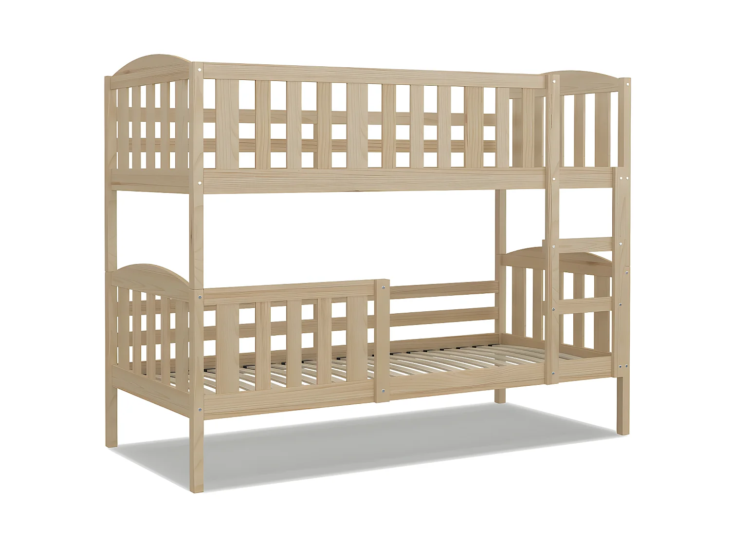 Lit Superposé Leo 90x190 Pin Livré avec sommiers