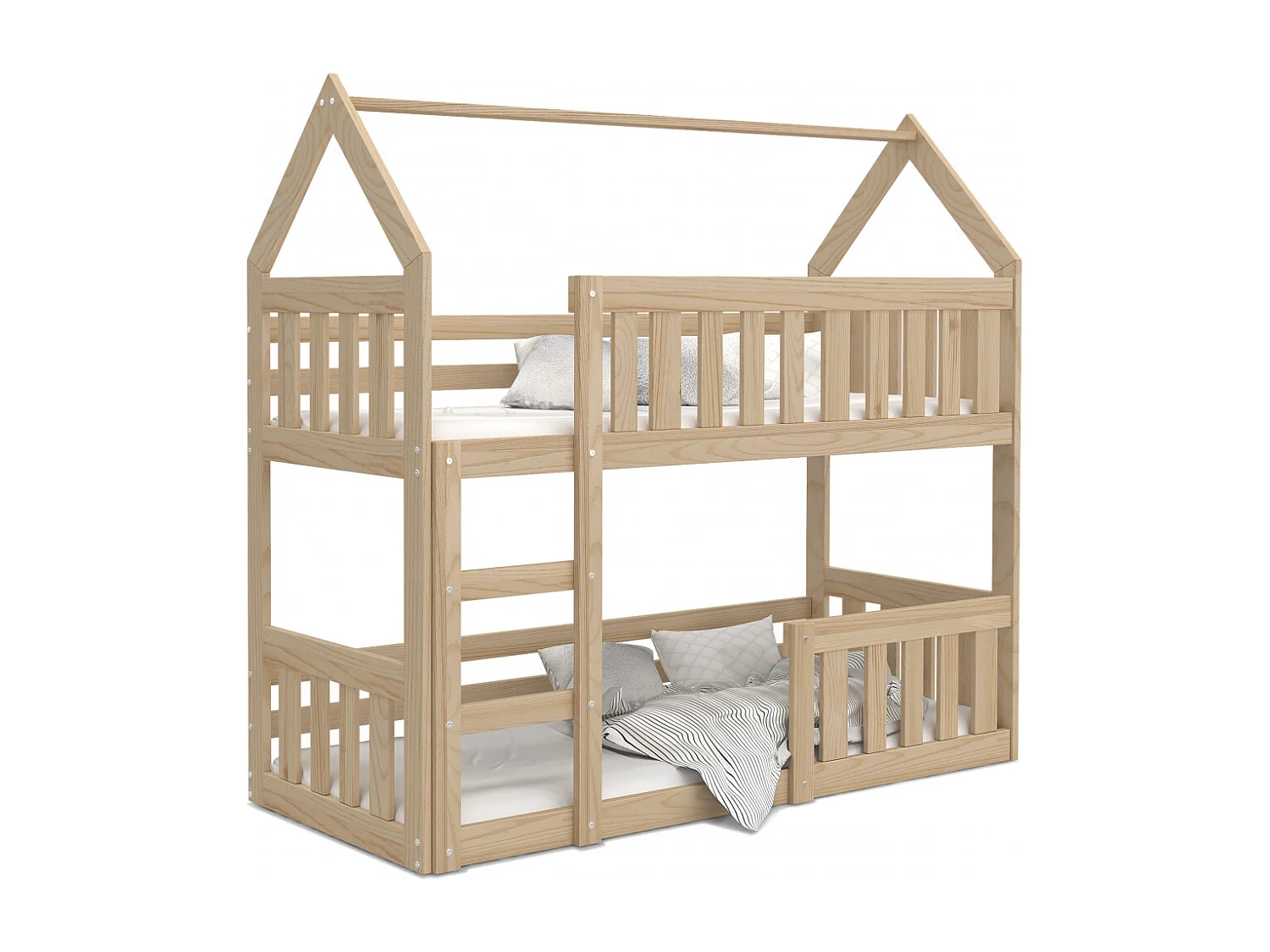 Lit Superposé Cabane Mini 90x190 Pin