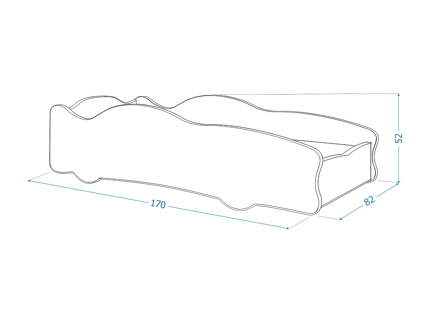 Lit Enfant Voiture 80x160 Ferrari Thème Livré avec sommiers et matelas en mousse de 7cm