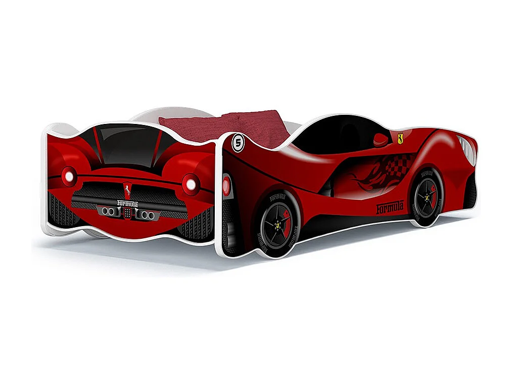 Lit Enfant Voiture 80x160 Ferrari Thème