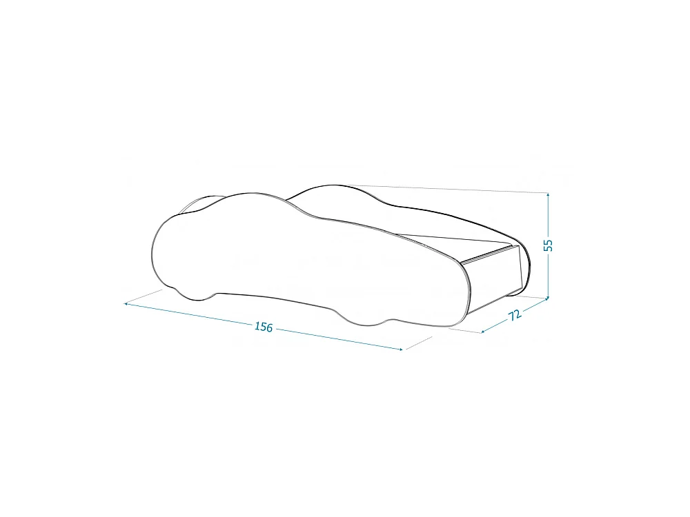 Lit Enfant Voiture 70x140 21 PAT PATROUILLE Thème Livré avec sommiers et matelas en mousse de 7cm