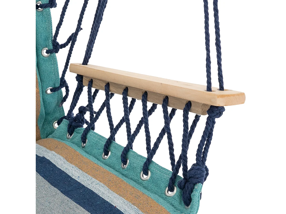 Silla colgante asiento hamaca relax multicolor 120 kg ECD Germany