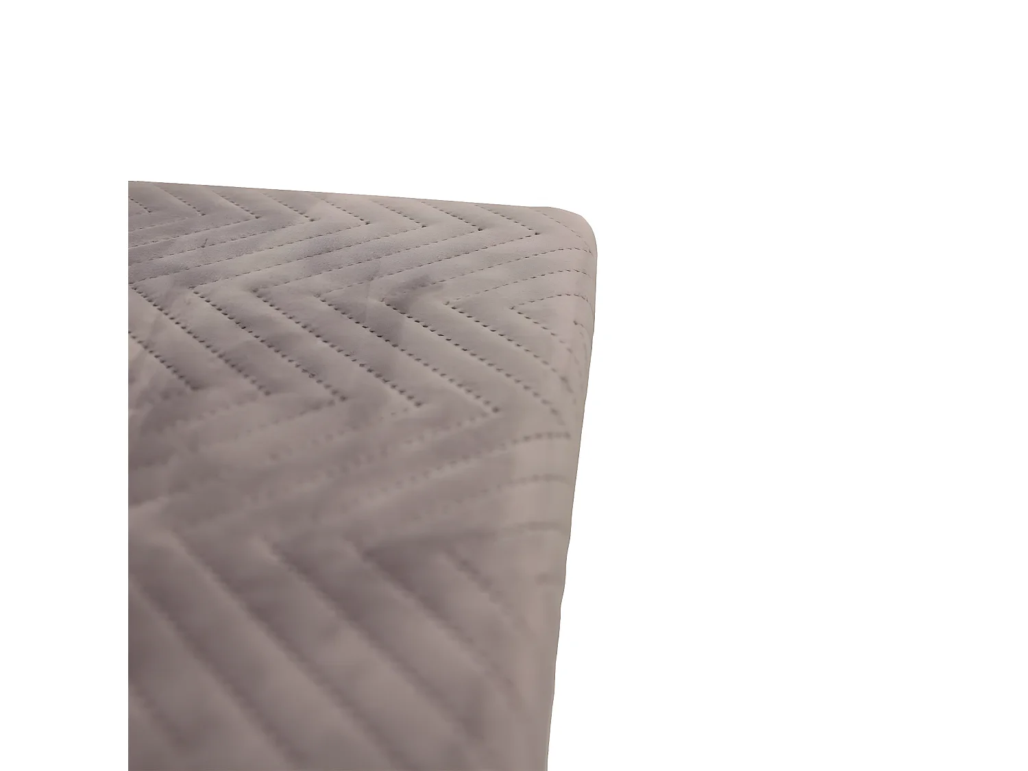 FLOY - Banc Pliable Velours Gris Clair Avec Tiroirs