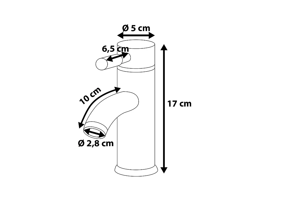 Bateria umywalkowa RUSUMO Srebrny