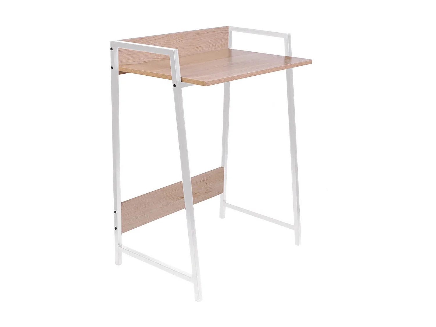 GREGG - Bureau Simple Piétement Métallique Blanc
