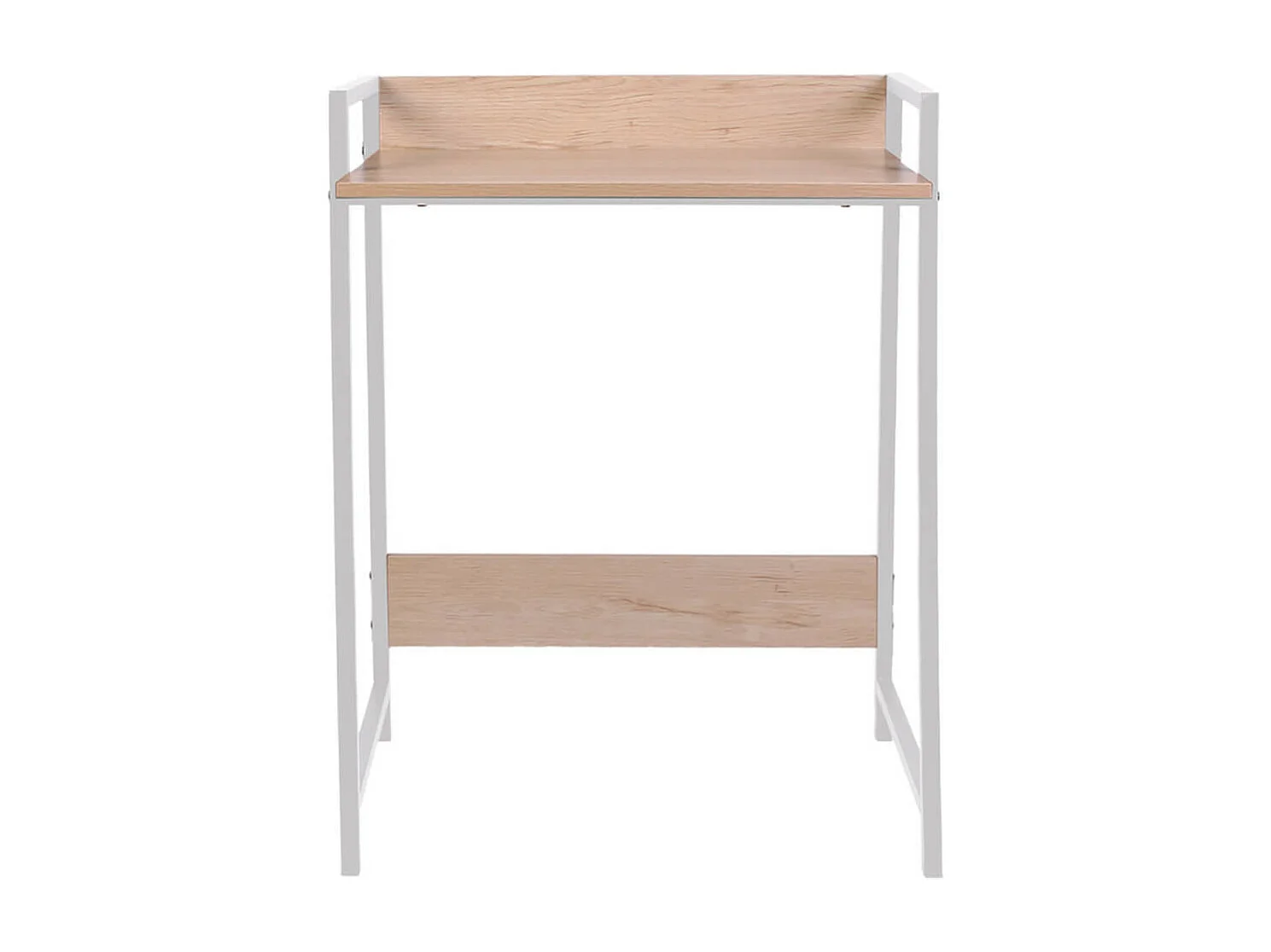 GREGG - Bureau Simple Piétement Métallique Blanc