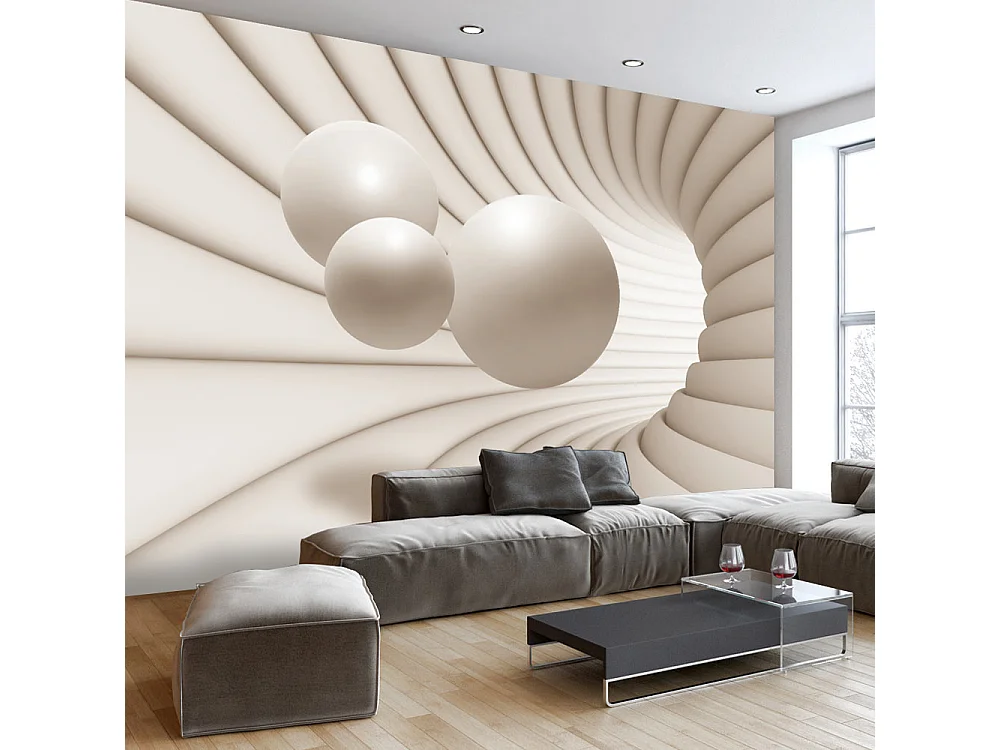 Fotomurale - Balls in the Tunnel - 200x140