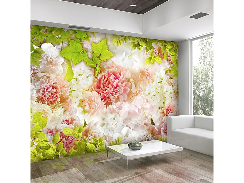 Fotomurale adesivo - Bright peonies - 294x210