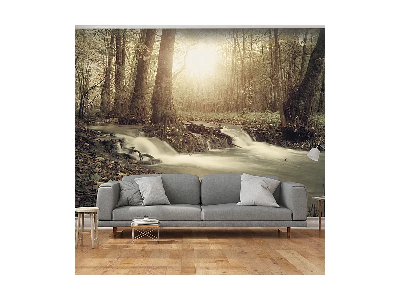 Fotomurale adesivo - Forest Cascade - 245x175