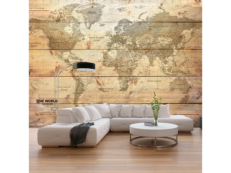 Fotomurale - Map on Boards - 250x175