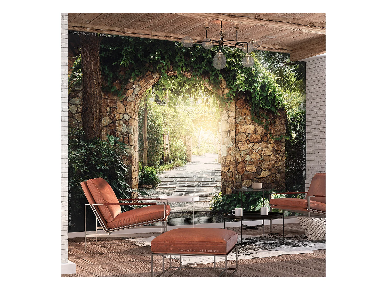 Fotomurale adesivo - Sunny Alley - 245x175