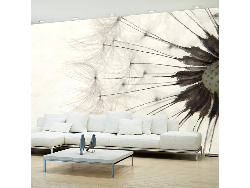 Fotomurale - White Dandelion - 350x245