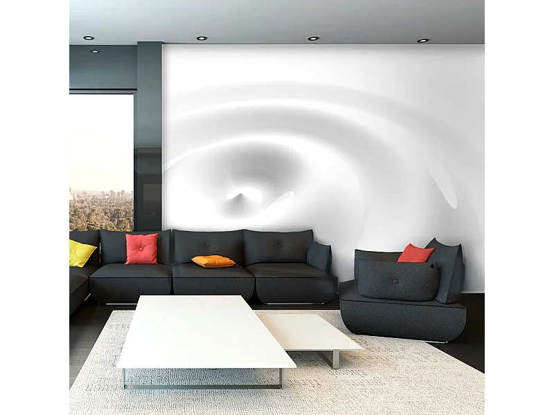 Fotomurale - White Swirl - 250x175