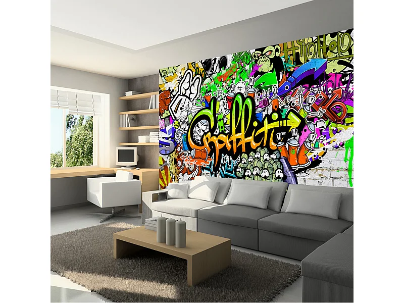 Fotomurale - Graffiti on the Wall - 150x105
