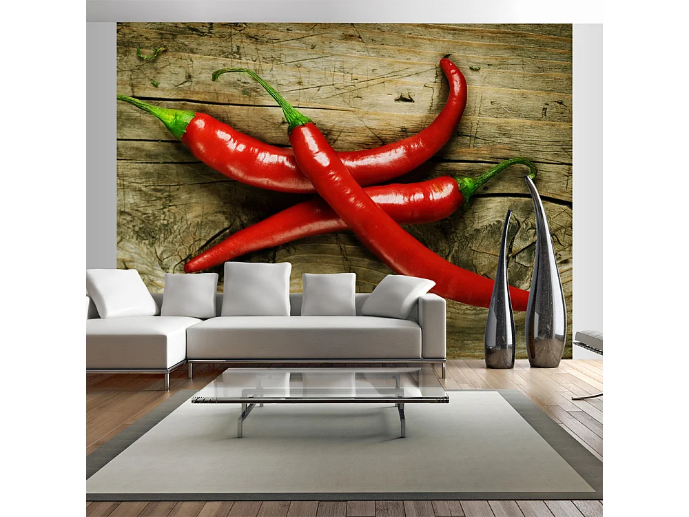 Fotomurale - Spicy chili peppers - 250x193