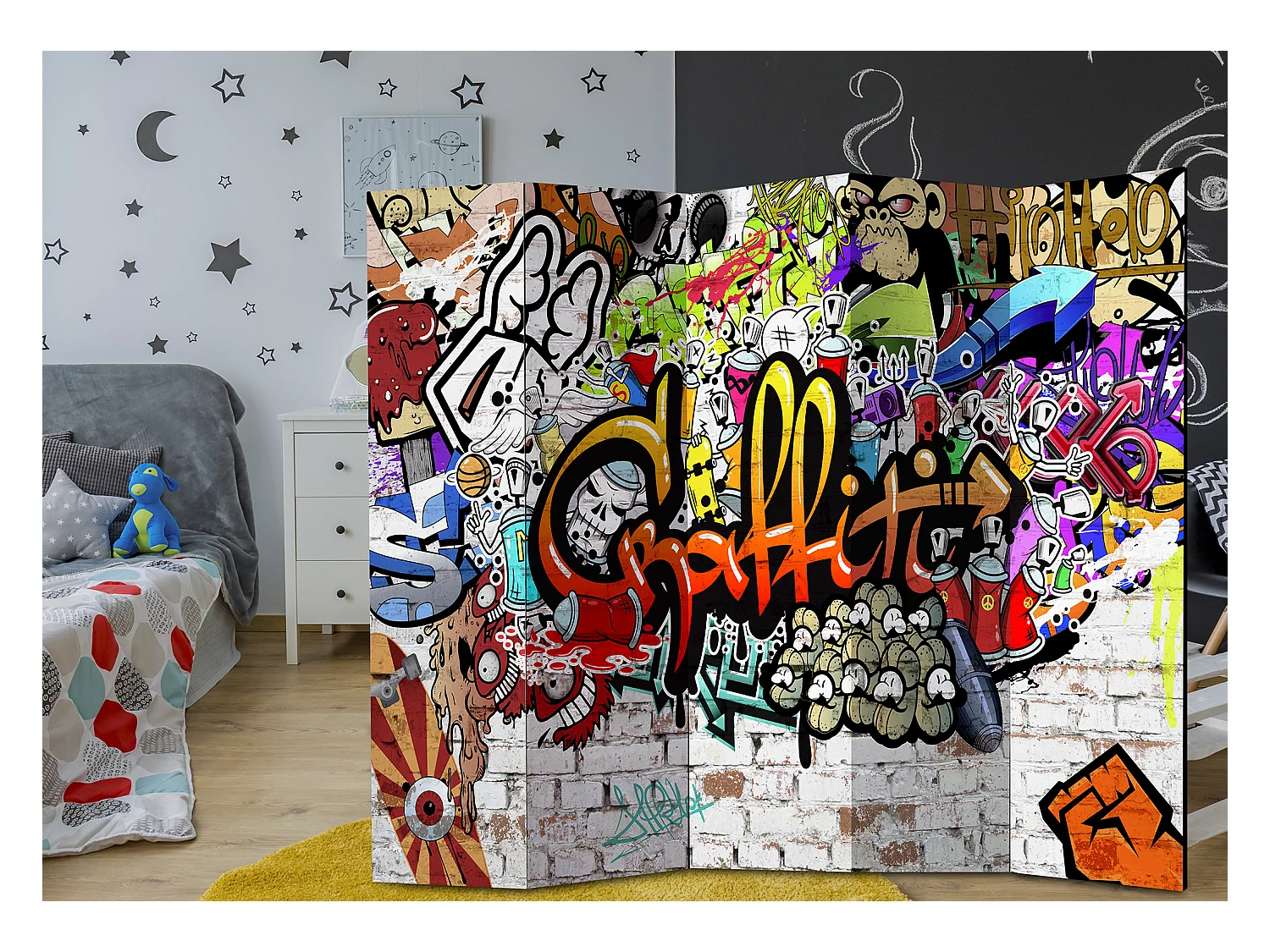 Paravento - Colourful Style [Room Dividers] - 225x172