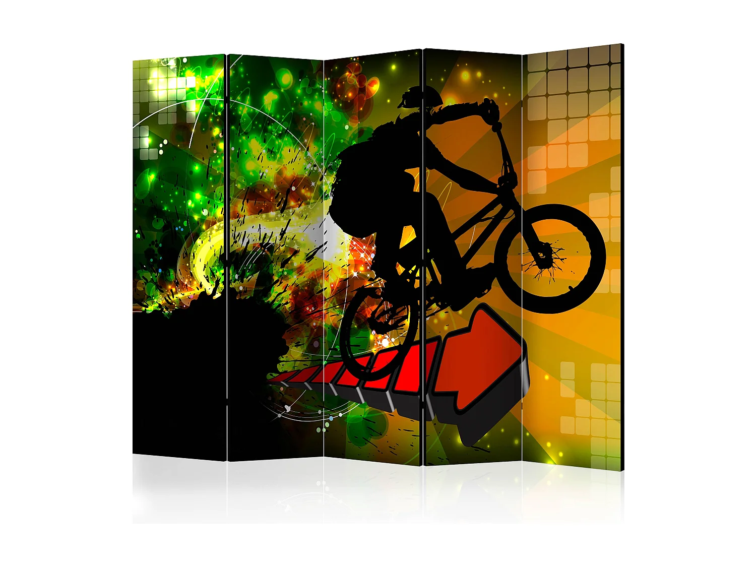 Paravento - Bicycle Tricks II [Room Dividers] - 225x172