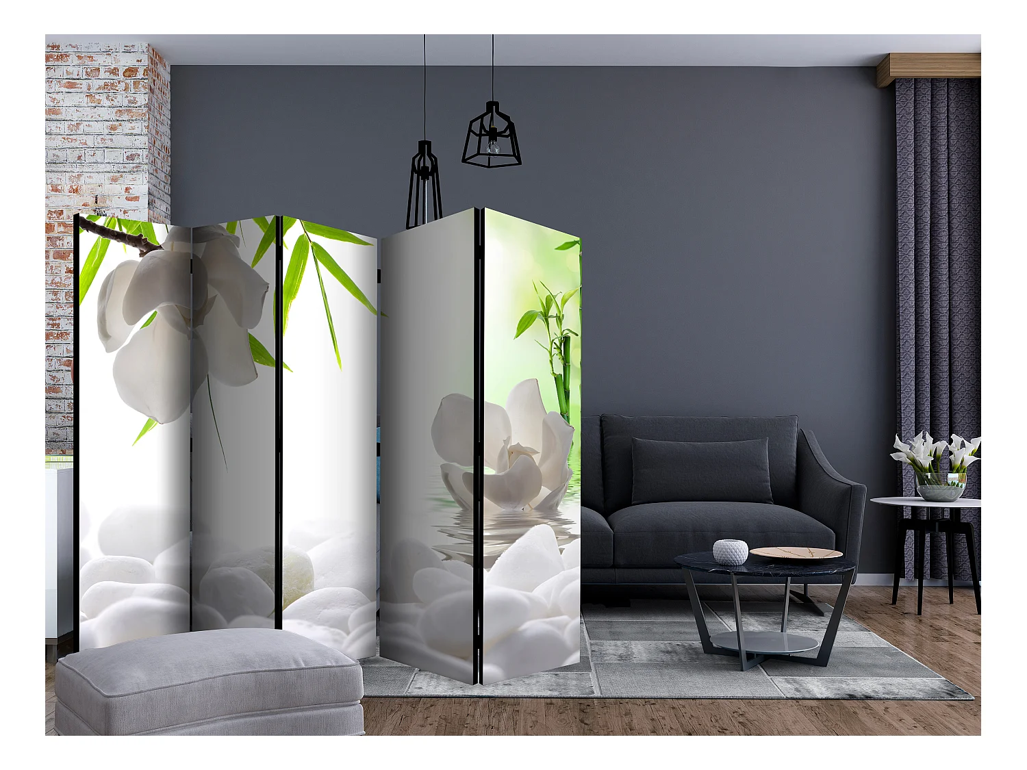 Paravento - Lake of Silence II [Room Dividers] - 225x172