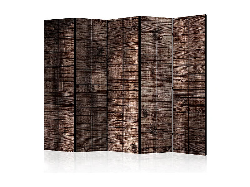 Paravento - Dark Brown Boards II [Room Dividers] - 225x172