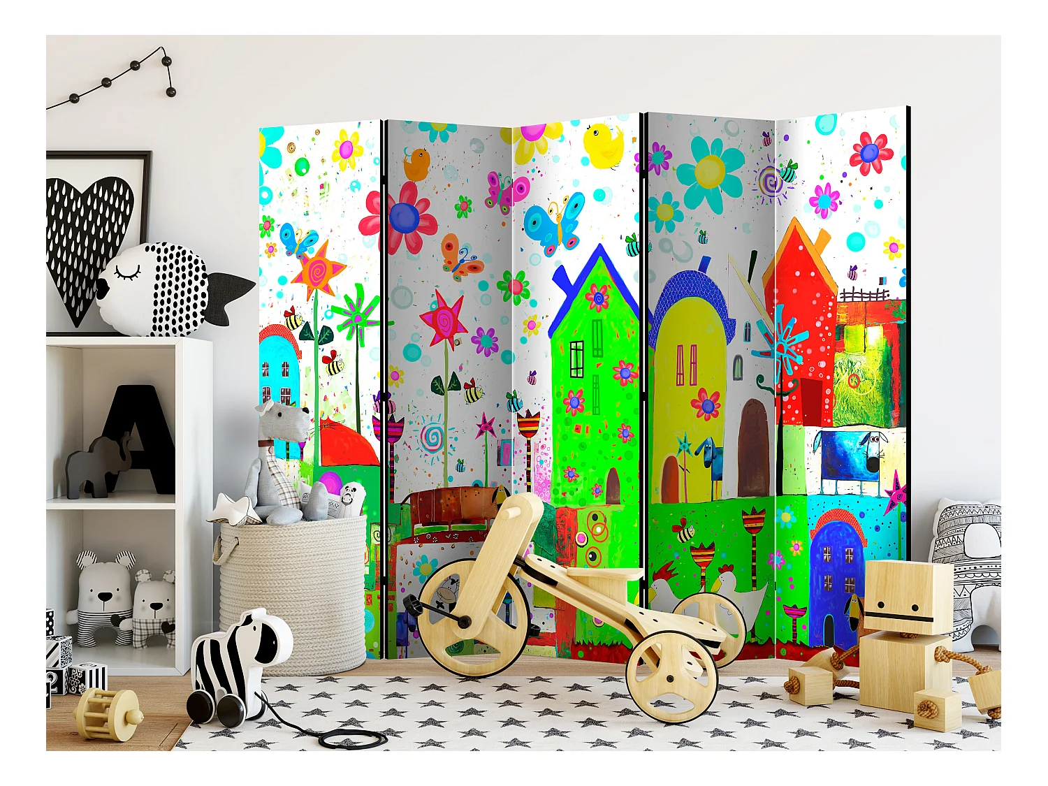 Paravento - Happy farm II [Room Dividers] - 225x172
