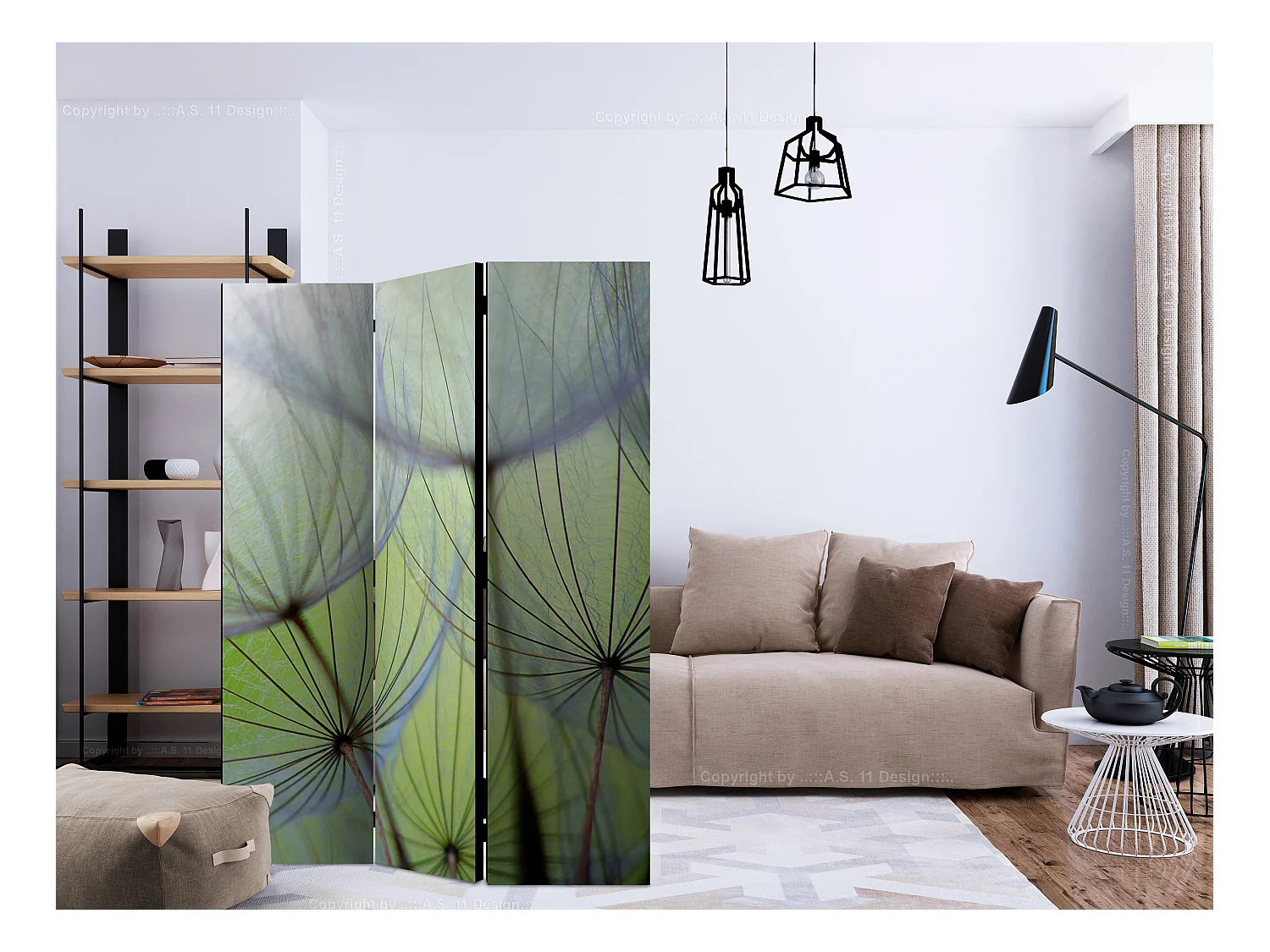 Paravento - Fleeting moments [Room Dividers] - 135x172