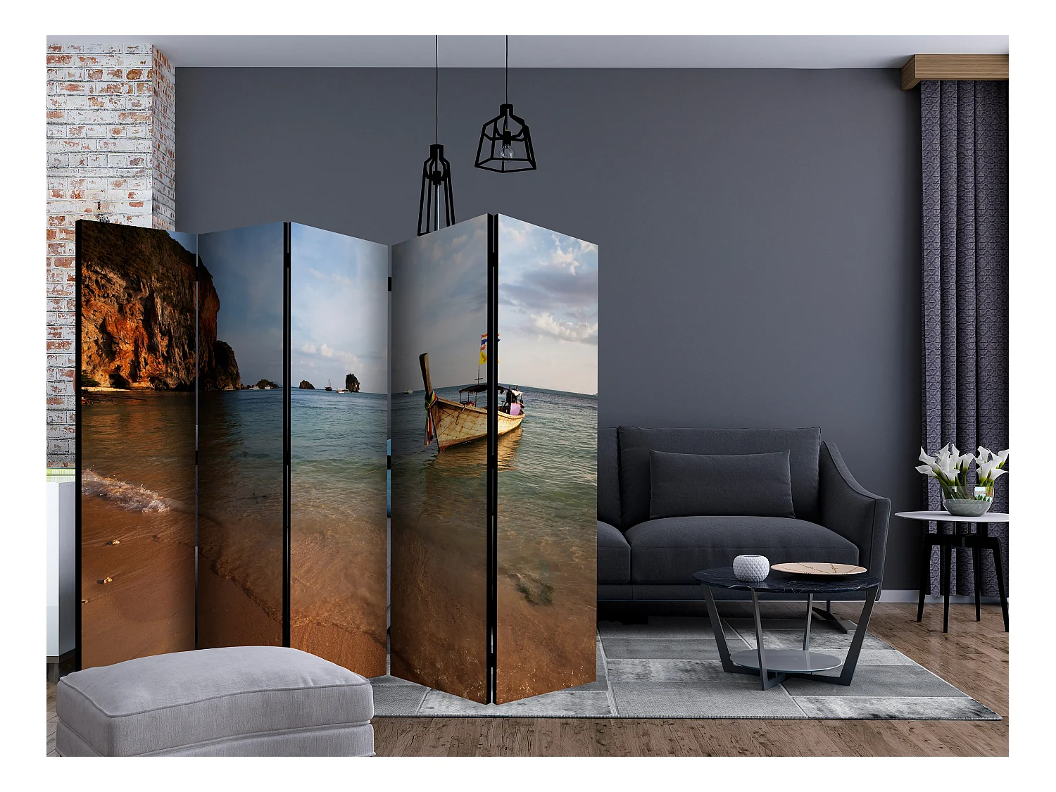 Paravento - Andaman sea II [Room Dividers] - 225x172