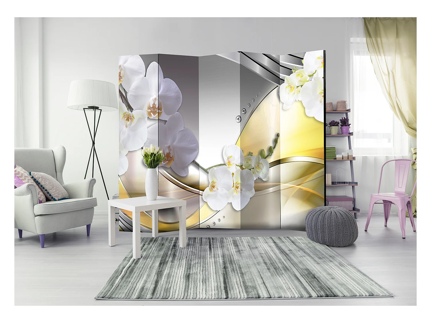 Paravento - Yellow Journey II [Room Dividers] - 225x172