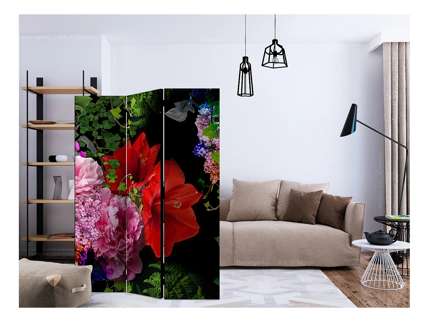 Paravento - Summer Evening [Room Dividers] - 135x172