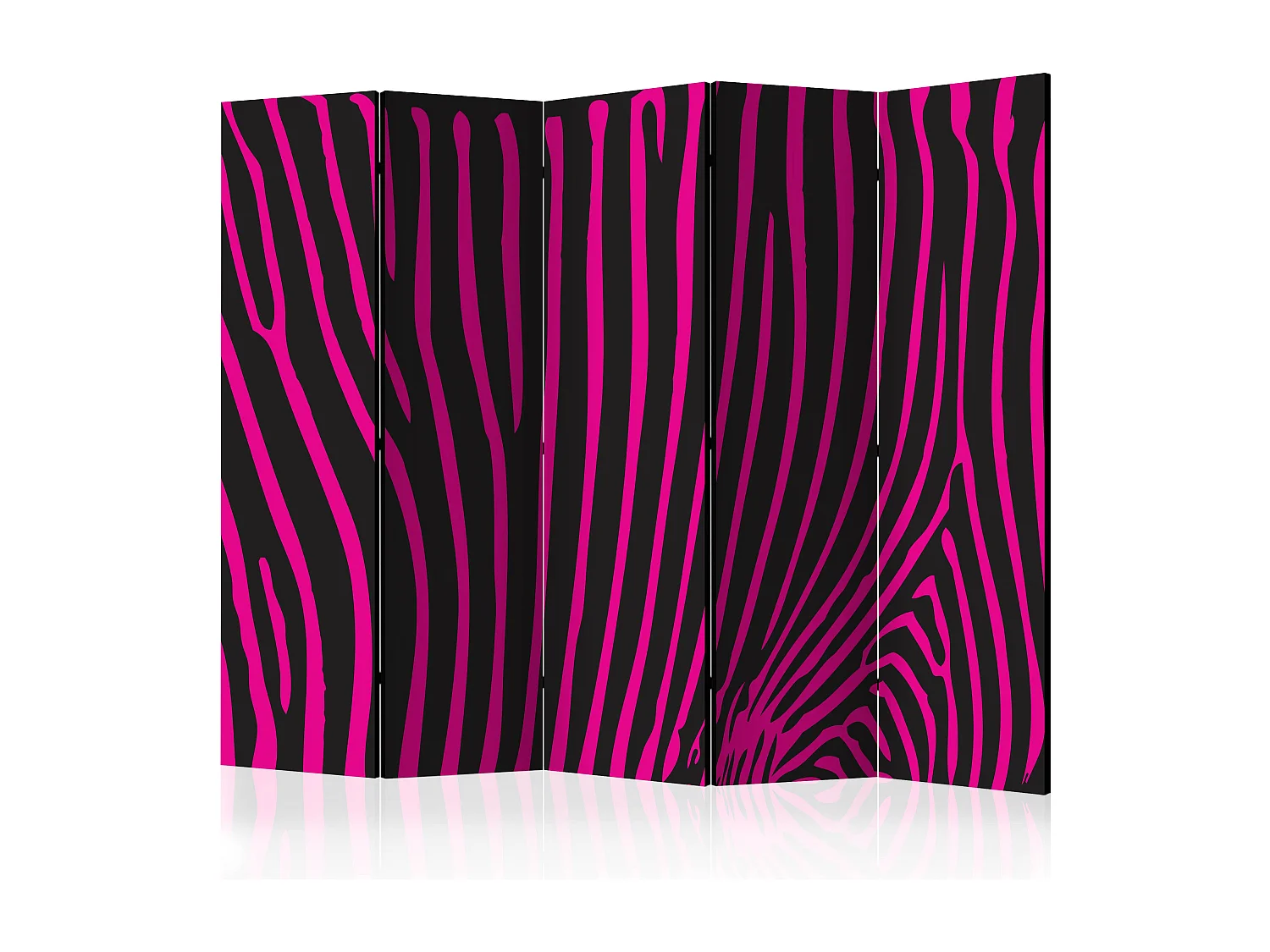 Paravento - Zebra pattern (violet) II [Room Dividers] - 225x172