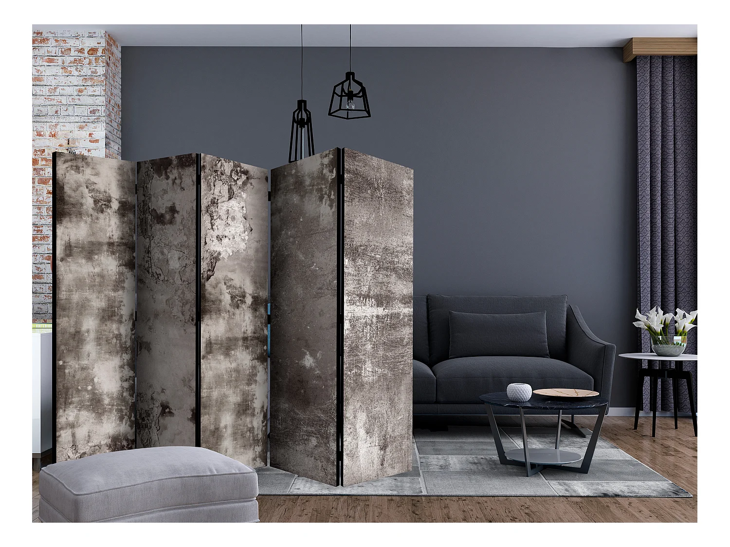 Paravento - Old Plaster II [Room Dividers] - 225x172