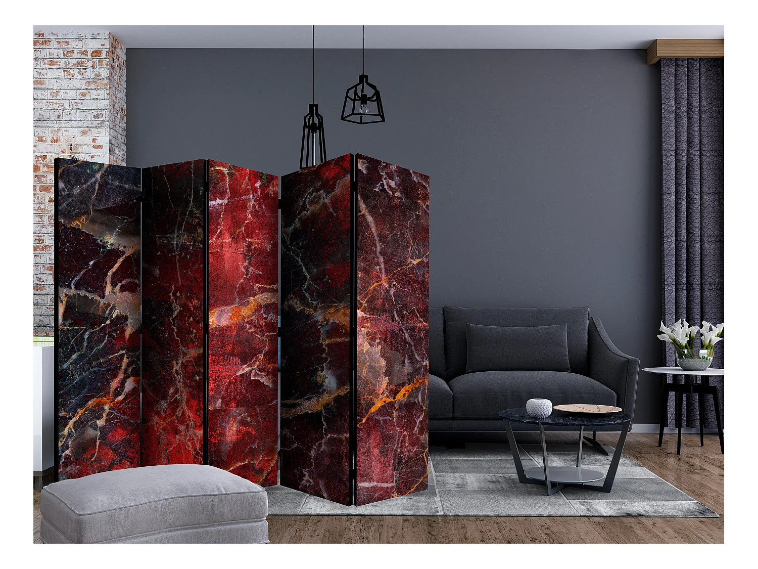 Paravento - Road to Hell II [Room Dividers] - 225x172