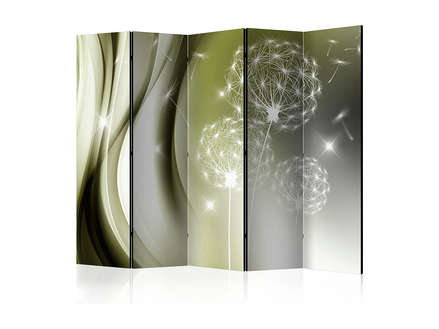 Paravento - Green Gentleness II [Room Dividers] - 225x172