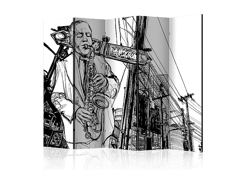 Paravento - Saxophone recital on Broadway II [Room Dividers] - 225x172