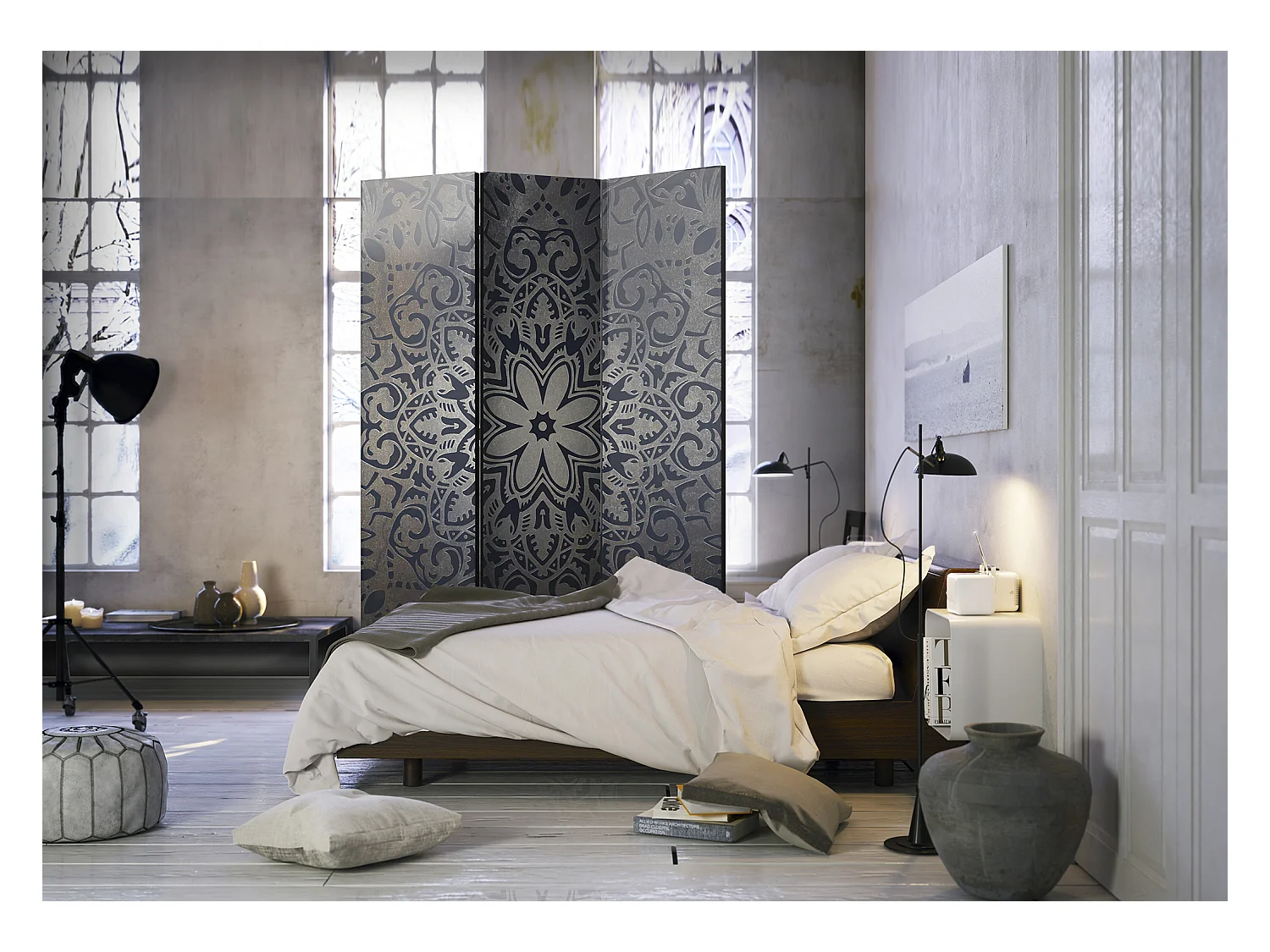 Paravento - Iron Flowers [Room Dividers] - 135x172