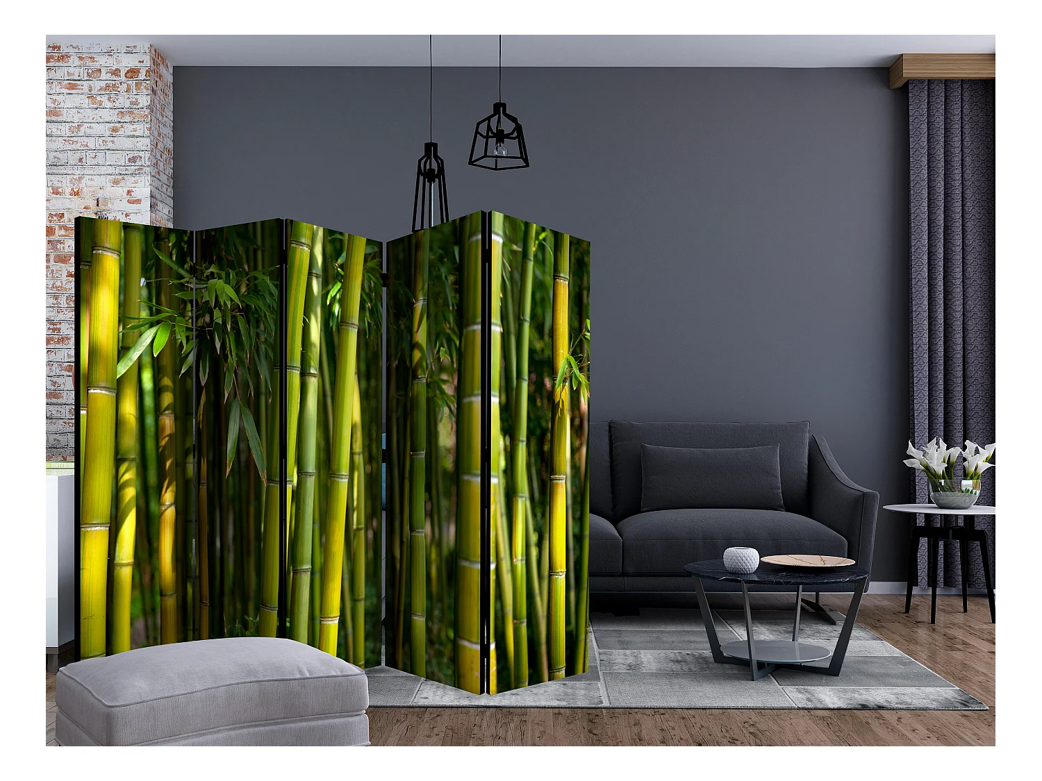 Paravento - Oriental Garden II [Room Dividers] - 225x172