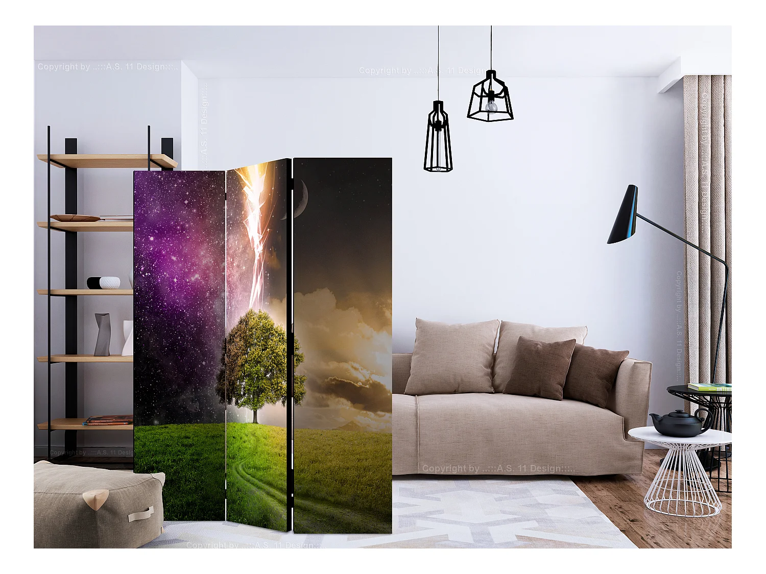 Paravento - Magic Tree [Room Dividers] - 135x172