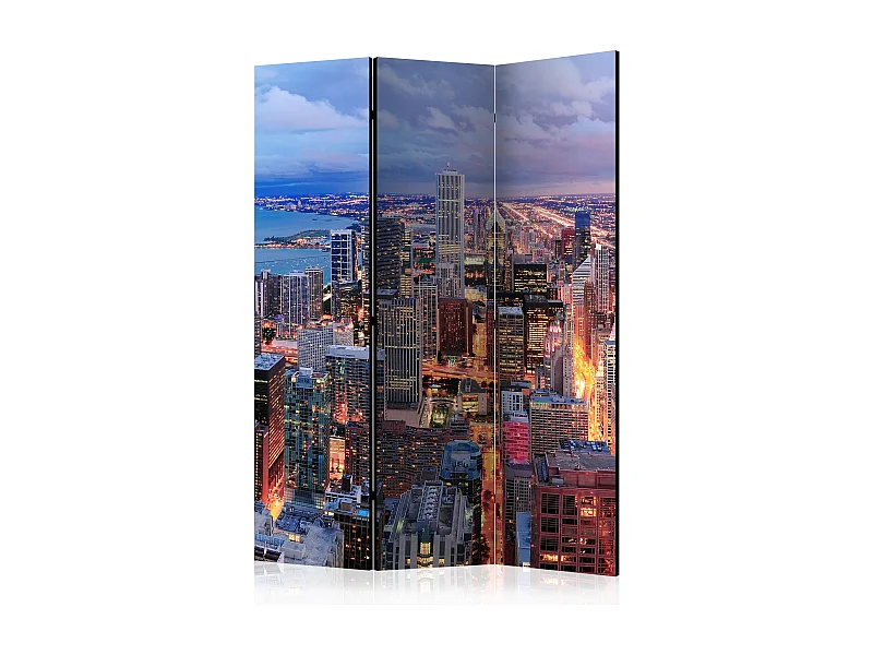 Paravento - Illuminated Chicago [Room Dividers] - 135x172